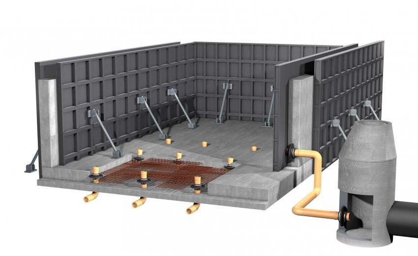 Puddle Flange Example Installation