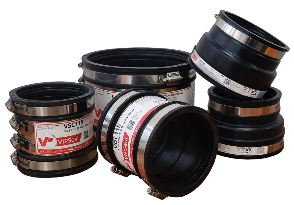 VIPSeal standard, drain and adaptor pipe coupling range