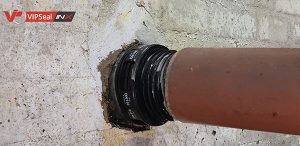 Internal Pipe Connector IN-X ready for the replacement pipe to be installed.