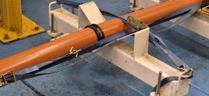 VIPSeal IN-X internal pipe coupling pressure testing set up